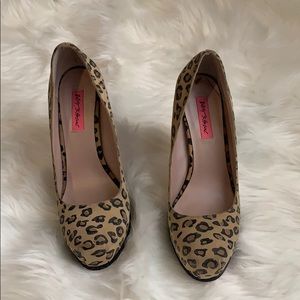 Leopard print heels